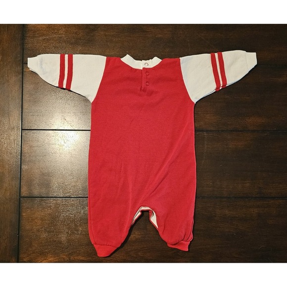 Vintage Baby NHL Detroit Red Wings Romper Jumpsuit Approx. 6-9 Months - Picture 2 of 6